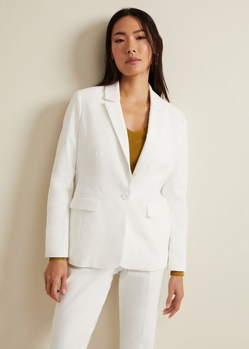 Phase Eight Ulrica Petite Jackets White Canada | UQODPB-625